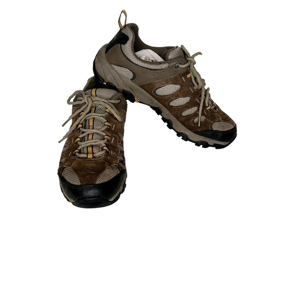 Merrell Men’s Ridgepass Trail/Hiking/Walking Shoes in Boulder/Old Gold Sz 10 - Picture 1 of 15